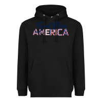 Black God Bless America Heavyweight Hoodie - Bettercallsaul