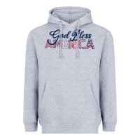 Heather Grey God Bless America Heavyweight Hoodie - Bettercallsaul