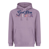 Lavender God Bless America Heavyweight Hoodie - Bettercallsaul