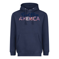 Navy God Bless America Heavyweight Hoodie - Bettercallsaul