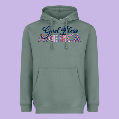 God Bless America Heavyweight Hoodie Designed By Bettercallsaul