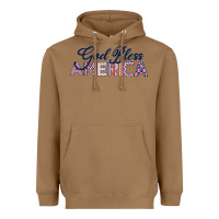 Toasted Coconut God Bless America Heavyweight Hoodie - Bettercallsaul