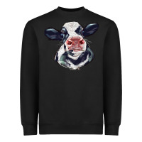 Black holstein calf face Heavyweight Sweatshirt - LillyAllenDesigns