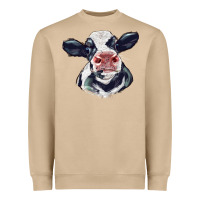Mushroom holstein calf face Heavyweight Sweatshirt - LillyAllenDesigns