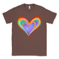Chestnut Watercolor Pride Heart Classic Tee - Jasminsmagicworld