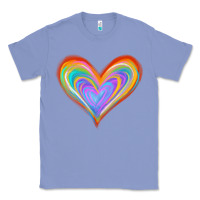 Colony Blue Watercolor Pride Heart Classic Tee - Jasminsmagicworld