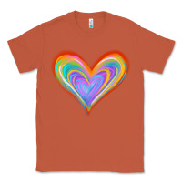 Copper Watercolor Pride Heart Classic Tee - Jasminsmagicworld