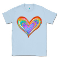 Dusty Blue Watercolor Pride Heart Classic Tee - Jasminsmagicworld