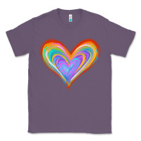 Lavender Watercolor Pride Heart Classic Tee - Jasminsmagicworld