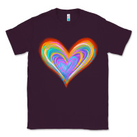 Plum Watercolor Pride Heart Classic Tee - Jasminsmagicworld