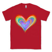 Red Watercolor Pride Heart Classic Tee - Jasminsmagicworld