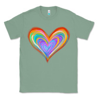 Sage Watercolor Pride Heart Classic Tee - Jasminsmagicworld