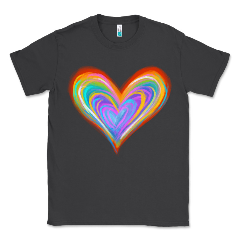 Watercolor Pride Heart Classic Tee by Jasminsmagicworld | Teevron