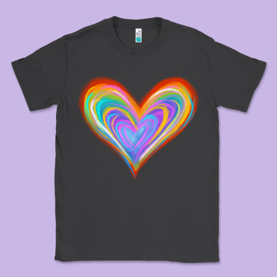 Watercolor Pride Heart Classic Tee Designed By Jasminsmagicworld
