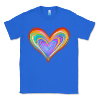 True Royal Watercolor Pride Heart Classic Tee - Jasminsmagicworld