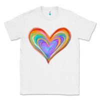 White Watercolor Pride Heart Classic Tee - Jasminsmagicworld
