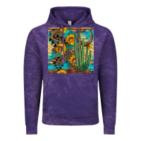 Cloud Purple horseshoe and cactus Vintage Hoodie - BundleAndBundleShop