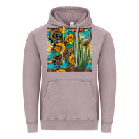 Vintage Zinc horseshoe and cactus Vintage Hoodie - BundleAndBundleShop