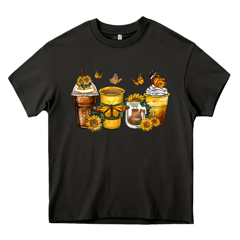 Butterfly Coffee Cups Heavy Core Tee by Zillion Design Studio | Teevron