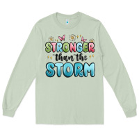 Matcha stronger than the storm Long Sleeve Tee - MaliasSmallBusiness