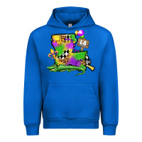 Cobalt louisiana map alligator mardi gras olivia Urban Hoodie - OliviaCreatesArt
