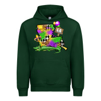 Forest Green louisiana map alligator mardi gras olivia Urban Hoodie - OliviaCreatesArt