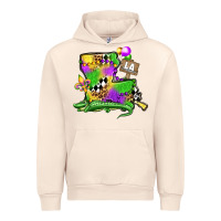 Sandshell louisiana map alligator mardi gras olivia Urban Hoodie - OliviaCreatesArt