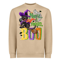 Mushroom Meow i mean, boo Halloween Heavyweight Sweatshirt - NancyCooperArtShop