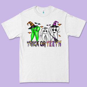 Trick Or Teeth Premium Tee Designed By Cowhidedigitalart