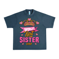 Midnight Navy world's best sister ever Urban Heavy Tee - Jasminsmagicworld