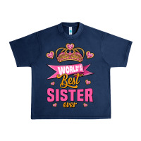 Navy world's best sister ever Urban Heavy Tee - Jasminsmagicworld