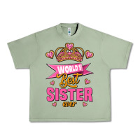 Oil Green world's best sister ever Urban Heavy Tee - Jasminsmagicworld