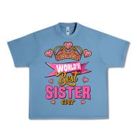 Pebble Blue world's best sister ever Urban Heavy Tee - Jasminsmagicworld