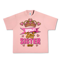 Salmon world's best sister ever Urban Heavy Tee - Jasminsmagicworld
