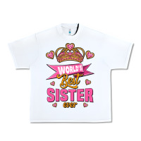 White world's best sister ever Urban Heavy Tee - Jasminsmagicworld