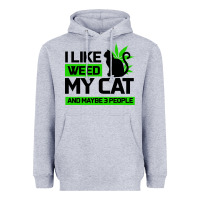 Heather Grey Cat Weed I Like My Cat Gift Heavyweight Hoodie - Bettercallsaul