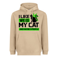 Mushroom Cat Weed I Like My Cat Gift Heavyweight Hoodie - Bettercallsaul