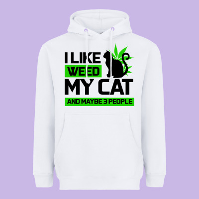 Cat Weed I Like My Cat Gift Heavyweight Hoodie Designed By Bettercallsaul