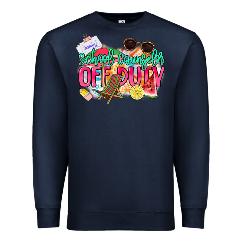 School Counselor Off Duty Premium Sweatshirt by NancyCooperArtShop | Teevron