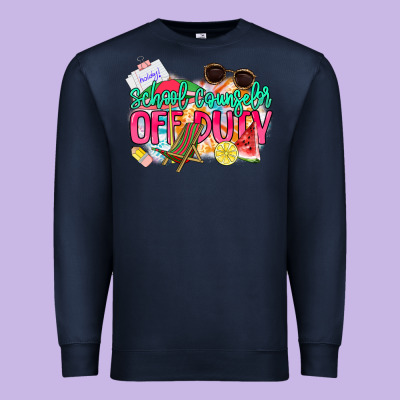 School Counselor Off Duty Premium Sweatshirt Designed By Nancycooperartshop