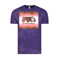 Cloud Purple peace love shih tzu Vintage Tee - Jasminsmagicworld