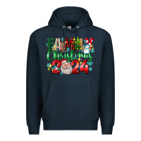 Navy family christmas 2024 Premium Hoodie - texasbilliewilder