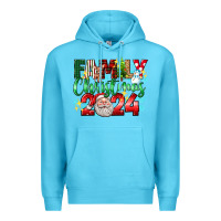 Ocean Blue family christmas 2024 Premium Hoodie - texasbilliewilder