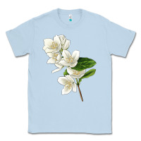 Dusty Blue Mock Oranges Illustrations Classic Tee - LillyAllenDesigns