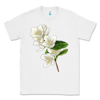 White Mock Oranges Illustrations Classic Tee - LillyAllenDesigns