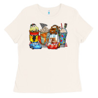 Bone cartoon characters coffee cups Ladies Tee - Zillion Design Studio