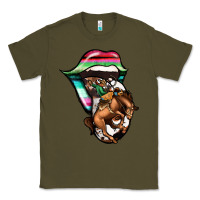 Army Green Serape Cowboy Tongue Classic Tee - Jasminsmagicworld