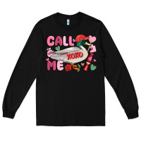 Black call me valentine mallard duck Long Sleeve Tee - MaliasSmallBusiness