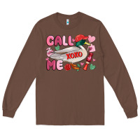 Chestnut call me valentine mallard duck Long Sleeve Tee - MaliasSmallBusiness