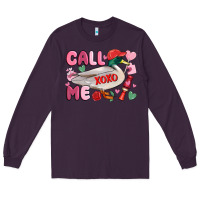 Plum call me valentine mallard duck Long Sleeve Tee - MaliasSmallBusiness